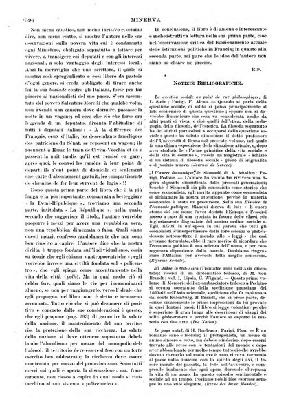 Minerva rassegna internazionale