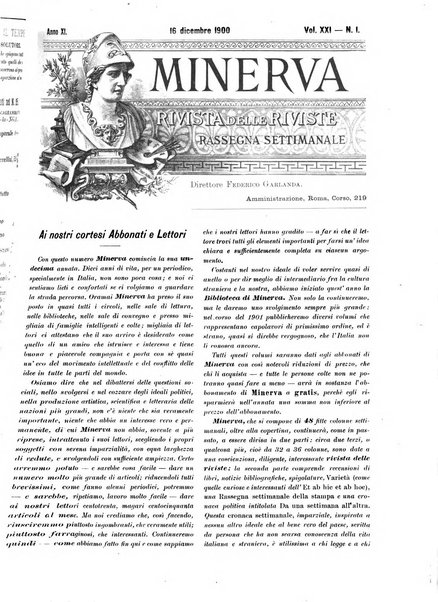 Minerva rassegna internazionale