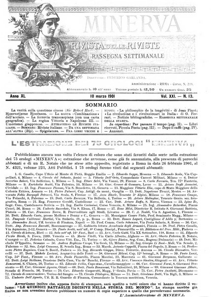 Minerva rassegna internazionale