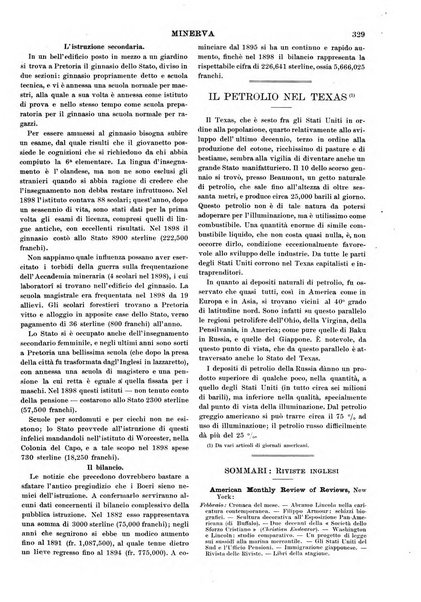 Minerva rassegna internazionale