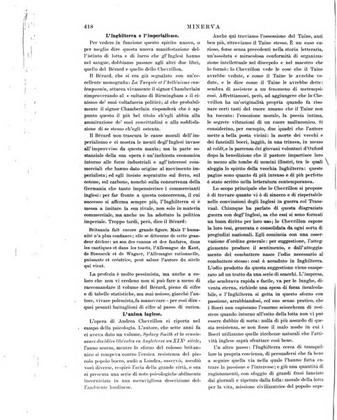 Minerva rassegna internazionale