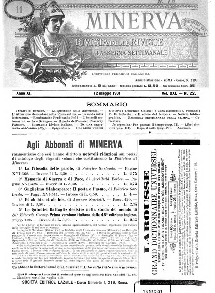 Minerva rassegna internazionale