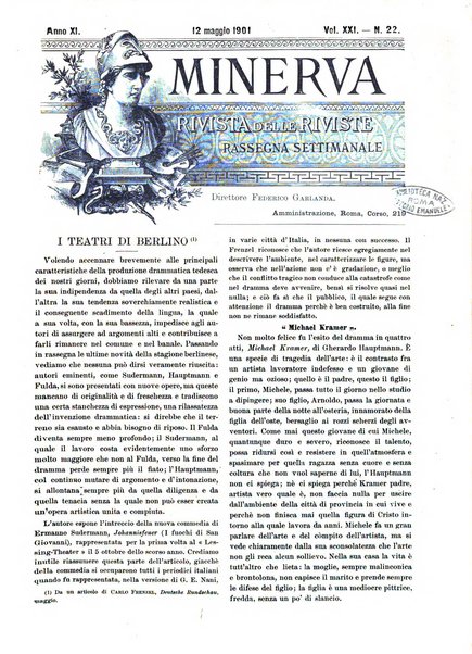 Minerva rassegna internazionale