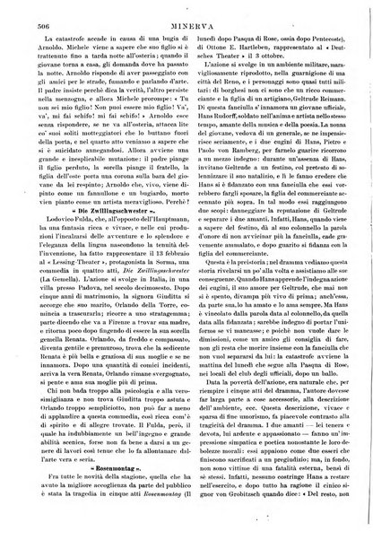 Minerva rassegna internazionale