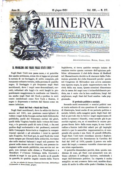 Minerva rassegna internazionale