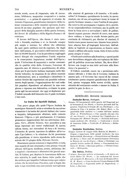 Minerva rassegna internazionale