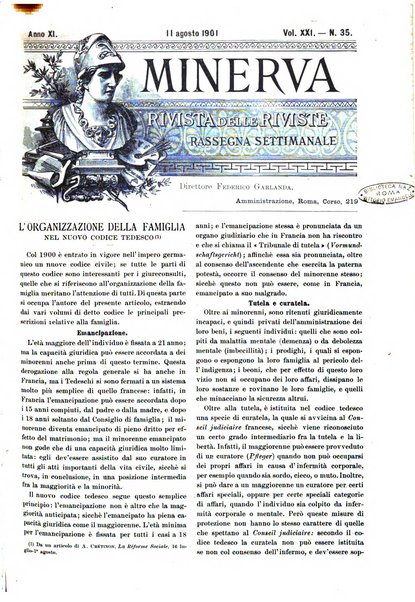 Minerva rassegna internazionale