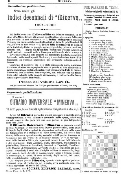 Minerva rassegna internazionale