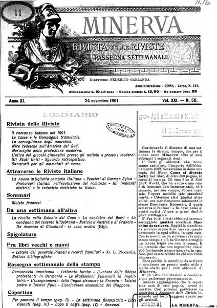 Minerva rassegna internazionale