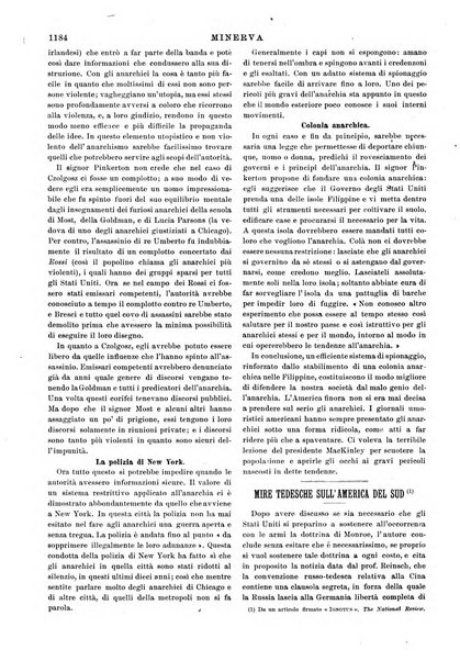 Minerva rassegna internazionale