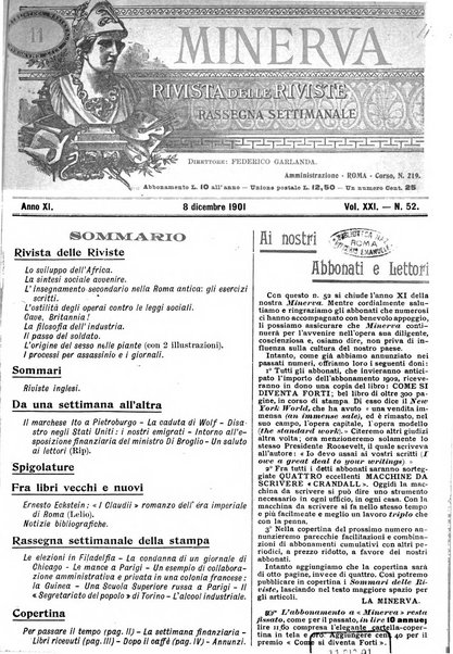 Minerva rassegna internazionale