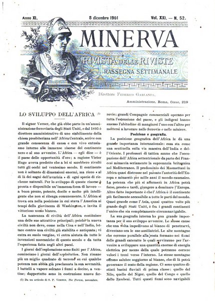 Minerva rassegna internazionale