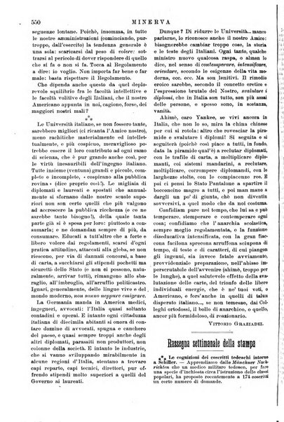 Minerva rassegna internazionale