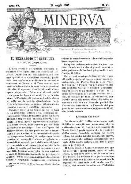 Minerva rassegna internazionale