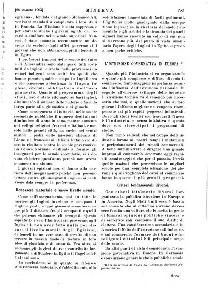 Minerva rassegna internazionale