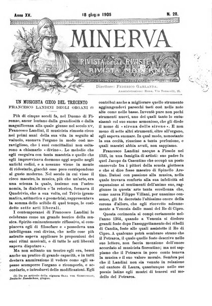 Minerva rassegna internazionale