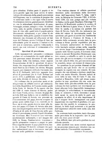 Minerva rassegna internazionale