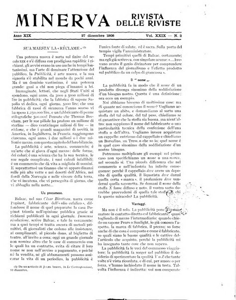 Minerva rassegna internazionale