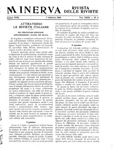 Minerva rassegna internazionale