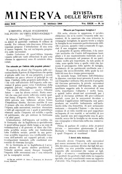 Minerva rassegna internazionale