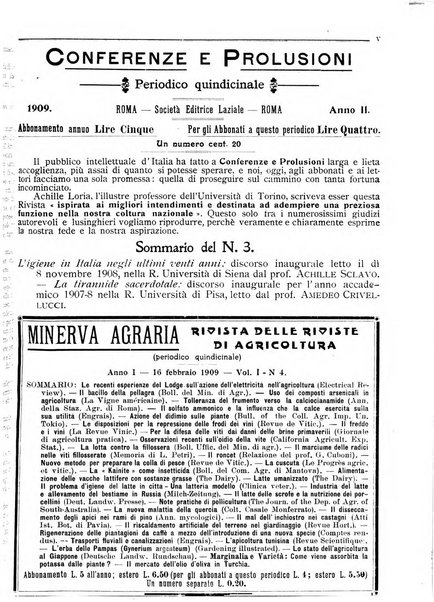 Minerva rassegna internazionale