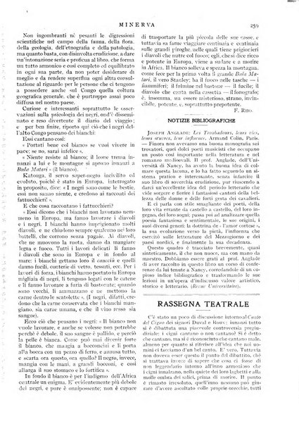 Minerva rassegna internazionale