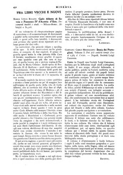 Minerva rassegna internazionale