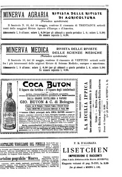 Minerva rassegna internazionale