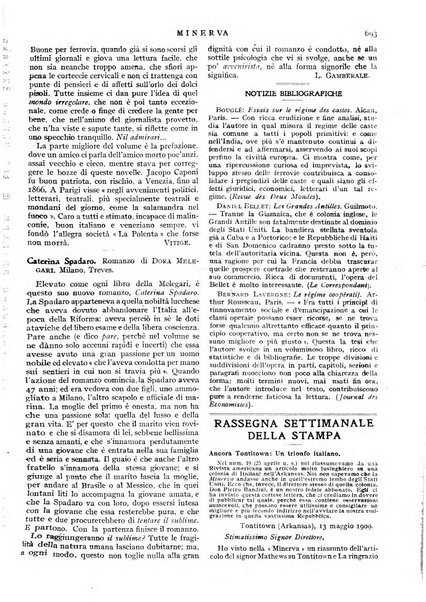 Minerva rassegna internazionale