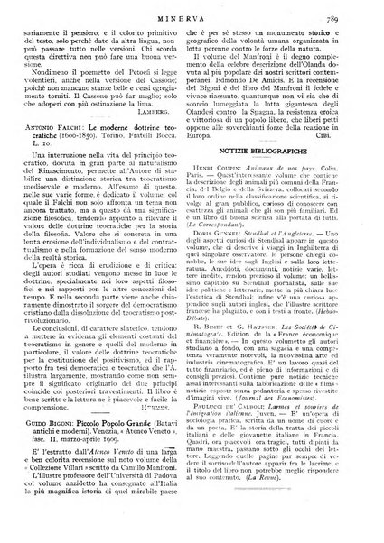 Minerva rassegna internazionale