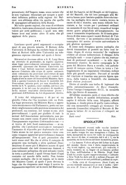 Minerva rassegna internazionale