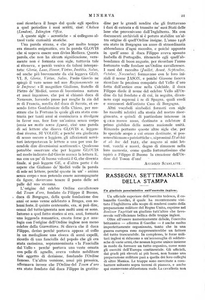 Minerva rassegna internazionale