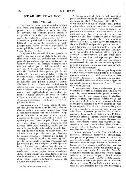 Minerva rassegna internazionale