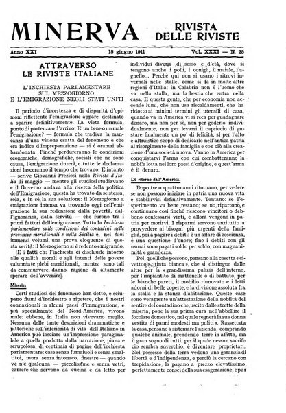 Minerva rassegna internazionale