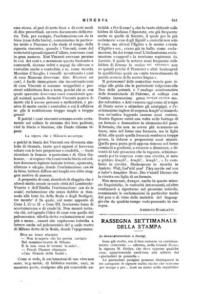 Minerva rassegna internazionale