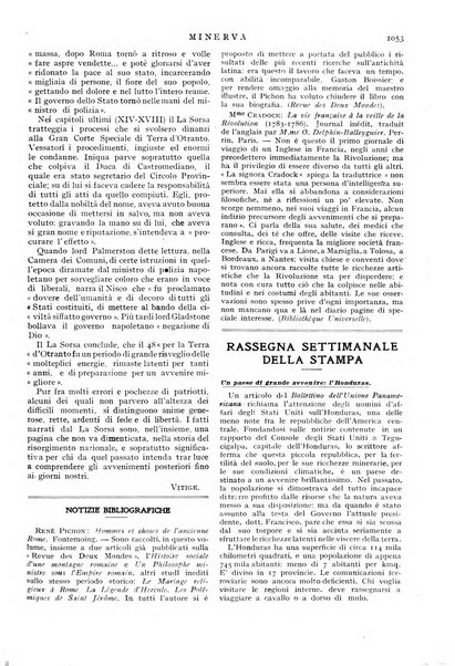 Minerva rassegna internazionale