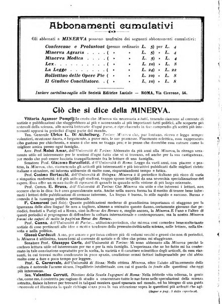 Minerva rassegna internazionale