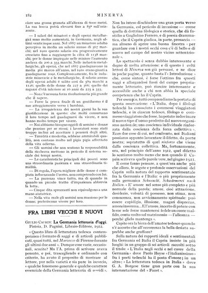 Minerva rassegna internazionale