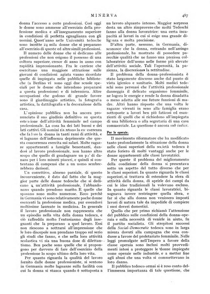 Minerva rassegna internazionale