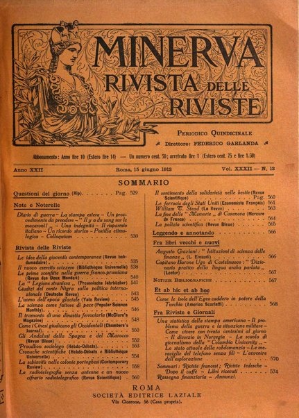 Minerva rassegna internazionale