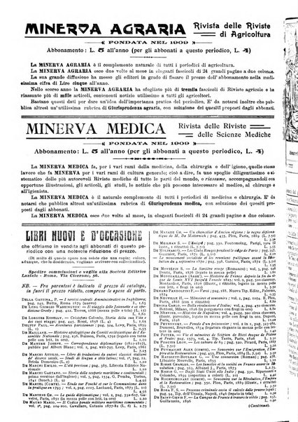 Minerva rassegna internazionale