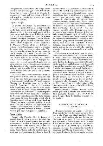 Minerva rassegna internazionale