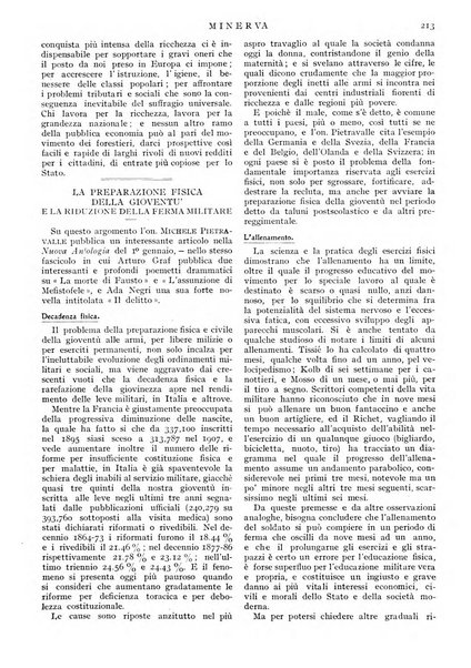 Minerva rassegna internazionale