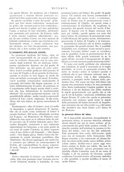 Minerva rassegna internazionale