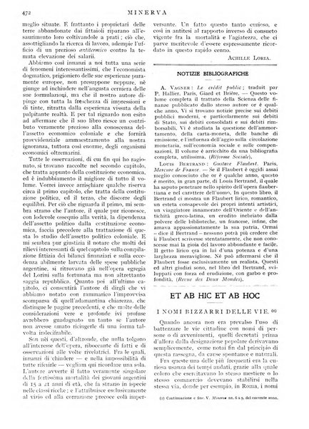 Minerva rassegna internazionale