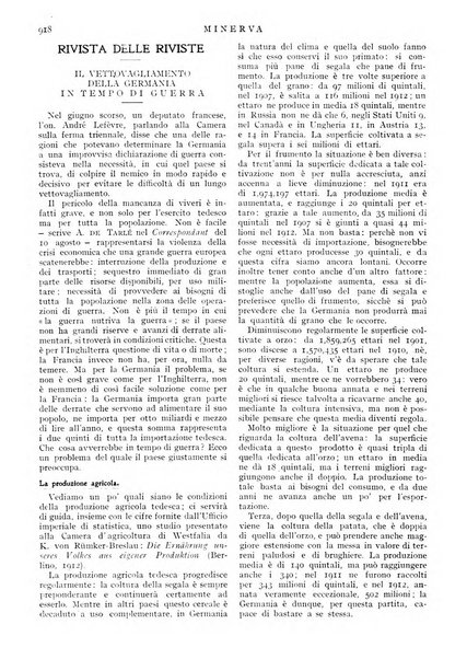 Minerva rassegna internazionale