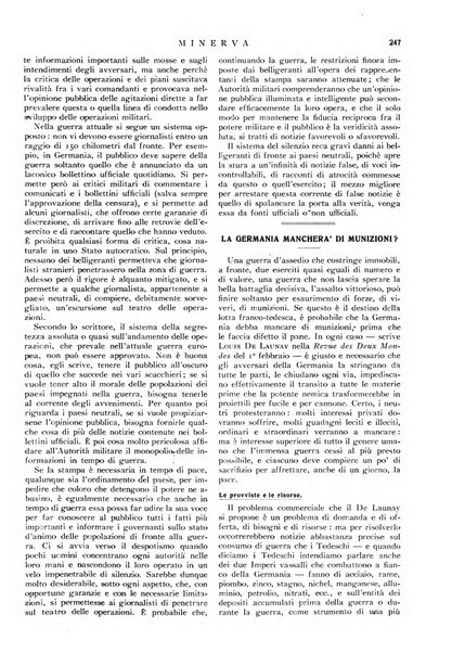 Minerva rassegna internazionale