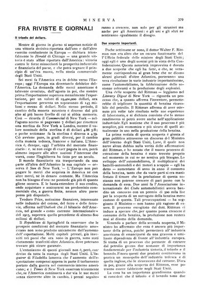 Minerva rassegna internazionale