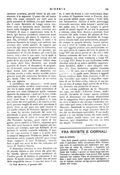 Minerva rassegna internazionale