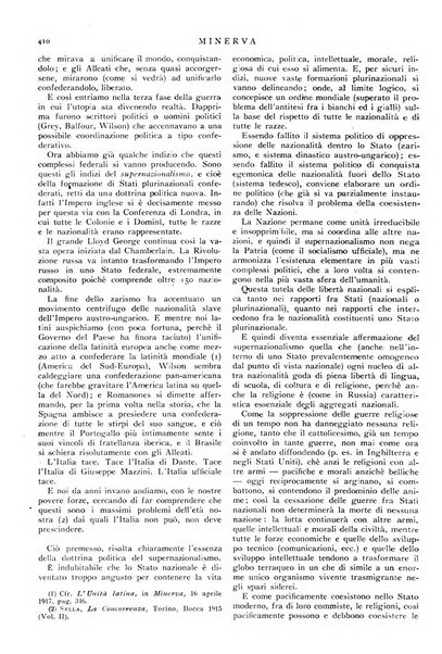 Minerva rassegna internazionale